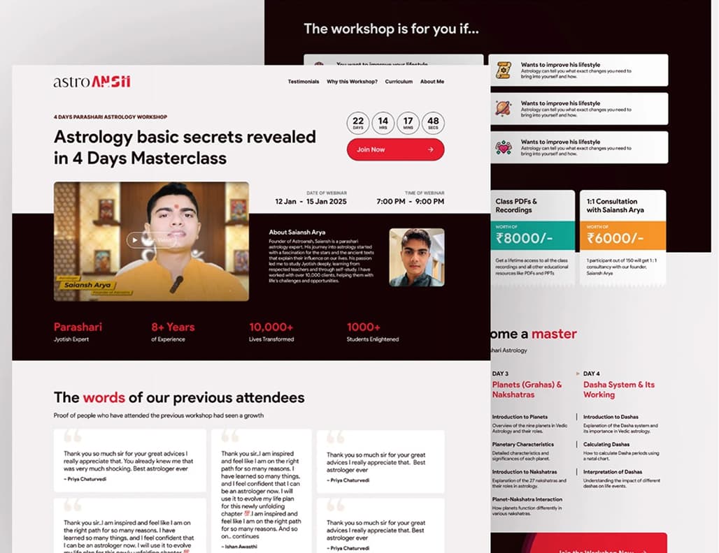 Astrology Workshop Website