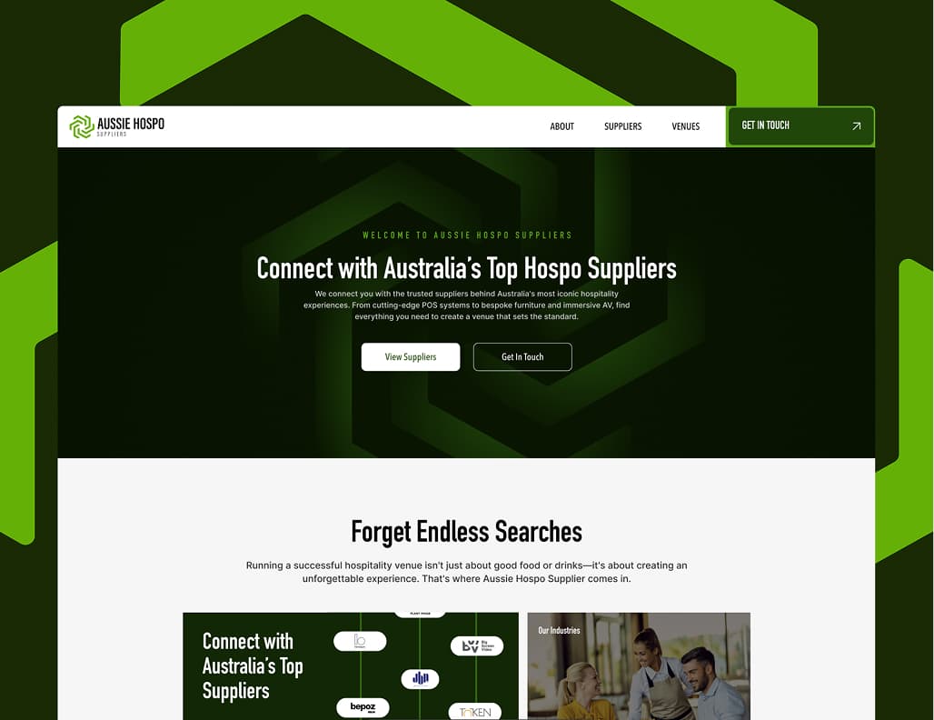 Aussie Hospo Suppliers Website